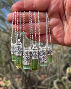 Green Tourmaline Oasis Talisman Necklace