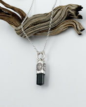 Black Tourmaline Portal O Ring Talisman Necklace