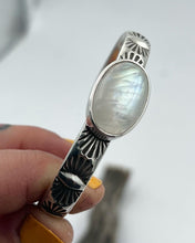 Rainbow Moonstone Juniper Heavyweight Stacker Cuff XS