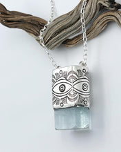 Chonky Aquamarine Big Eye Talisman Necklace