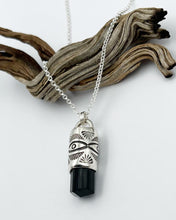 Black Tourmaline Big Eye Talisman Necklace