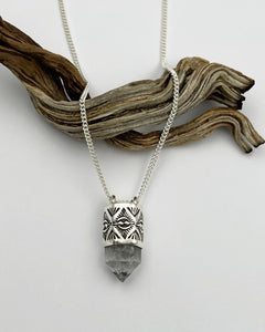 Tibetan Quartz Mesquite Talisman Necklace