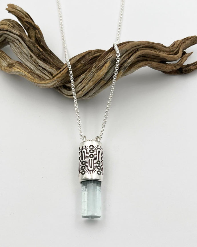 Aquamarine Monsoon Talisman Necklace