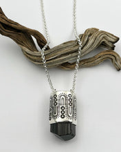 Black Tourmaline Large Monsoon Talisman Necklace