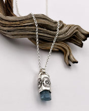 Aquamarine Eye Talisman Necklace
