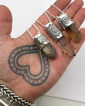 Raw Lithium Quartz Fan Talisman Necklace
