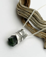 Vanadium Tourmaline Juniper Talisman Necklace