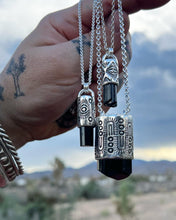 Black Tourmaline Large Monsoon Talisman Necklace