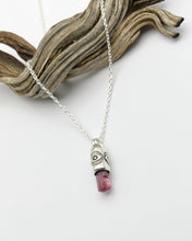Rubellite Tourmaline Eye Talisman Necklace