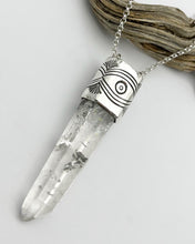 Polished Quartz Eye Talisman Necklace