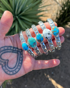 Iron Maiden Turquoise Palmas Heavyweight Stacker Cuff XS