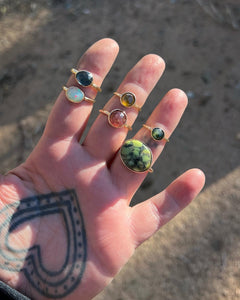 Welo Opal 14k Gold Ring 7