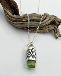Peridot Eye Talisman Necklace