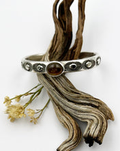 Mustard Yellow Tourmaline Sol Heavyweight Hand Stamped Stacker Cuff XS