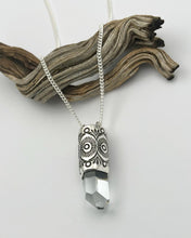 Gem Aquamarine Cactus Flower Talisman Necklace