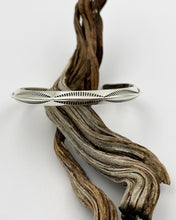 Triangle Wire Hand Stamped Sterling Silver Cuff XS