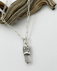 Tibet Quartz Opuntia O Ring Talisman Necklace