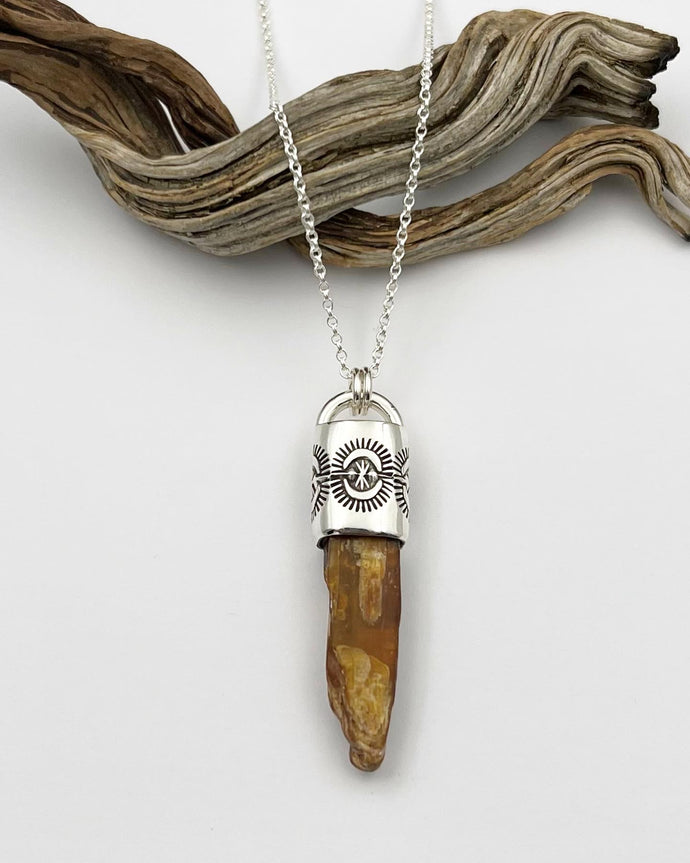 Orange Kyanite Portal Talisman Necklace