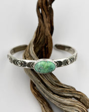 Carico Lake Turquoise Eye Hand Stamped Stacker Cuff XS