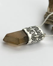 Window Citrine Palmas Talisman Necklace