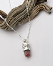 Pink Tourmaline Eye Talisman Necklace