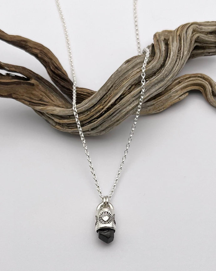Zircon Heart Talisman Necklace