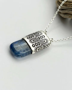 Blue Kyanite Monsoon Talisman Necklace