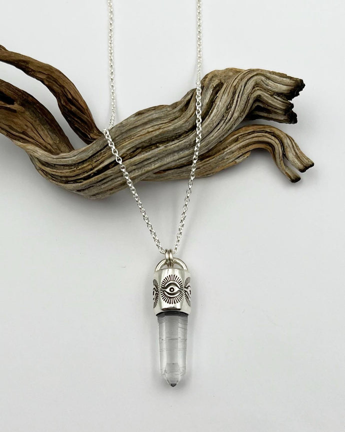Singing Quartz New Eye Talisman Necklace