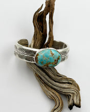 Thunderbird Turquoise Chunky Double Band Cuff XS