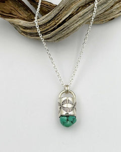 Fox Turquoise Nugget Talisman Necklace