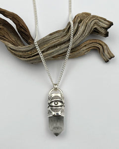 Tibetan Quartz Desert Eye Talisman Necklace *