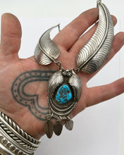 Vintage Turquoise Leaf Necklace