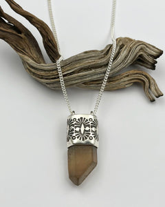 Window Citrine Palmas Talisman Necklace