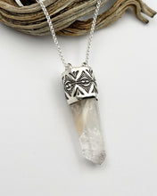 Amphibole Quartz (w/ black tourmaline) Talisman Necklace