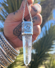 Polished Quartz Eye Talisman Necklace