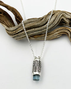 Aquamarine Monsoon Talisman Necklace