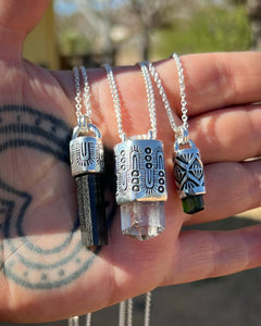 Black Tourmaline Monsoon Talisman Necklace