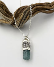 Zambian Aquamarine Eye Talisman Necklace