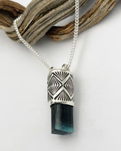 Blue Tourmaline Arroyo Talisman Necklace