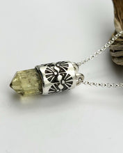 Yellow Apatite Prickly Pear Talisman Necklace