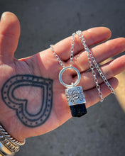 Black Tourmaline ORing Portal Talisman Necklace