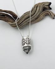 Tibet Quartz Diamond/Fan Talisman Necklace