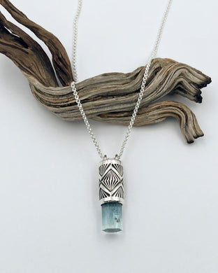 Aquamarine Arroyo Talisman Necklace