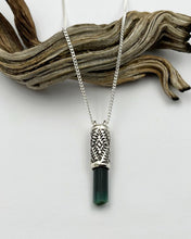 Blue Tourmaline Mesquite Talisman Necklace
