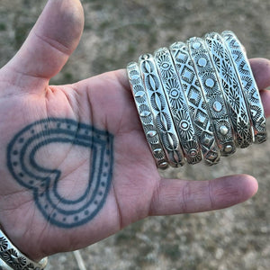 MTO Mystic Eye II Hand Stamped Stacker Cuff