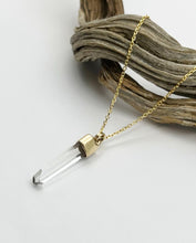 Colombian Quartz 14k Gold Talisman Necklace