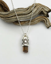 Rosy Mauve Tourmaline Sun Talisman Necklace