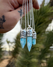 Larimar Eye Talisman Necklace