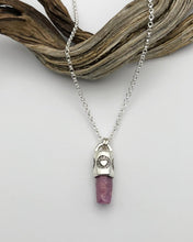 Raw Ruby Heart Talisman Necklace