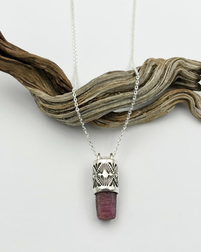 Indian Ruby Talisman Necklace
